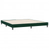 Łóżko typu Box Spring bez materaca Ciemnozielone 180x210 cm