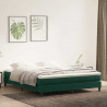 Łóżko typu Box Spring bez materaca Ciemnozielone 180x210 cm