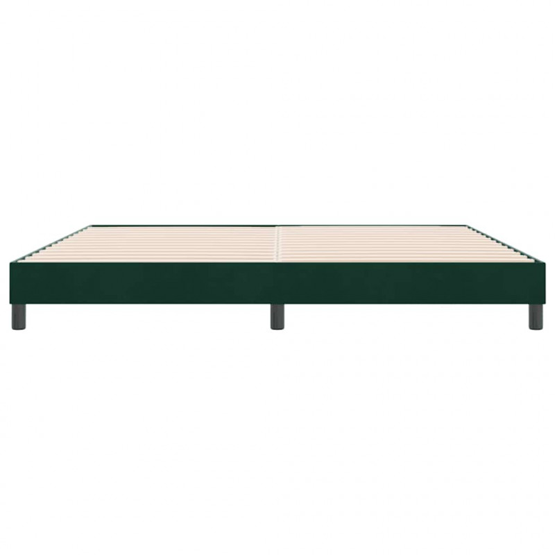 Łóżko typu Box Spring bez materaca Ciemnozielone 180x210 cm