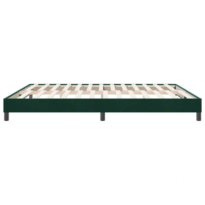Łóżko typu Box Spring bez materaca Ciemnozielone 180x210 cm