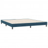 Łóżko typu Box Spring bez materaca Ciemnoniebieskie 180x210 cm