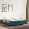 Łóżko typu Box Spring bez materaca Ciemnoniebieskie 180x210 cm