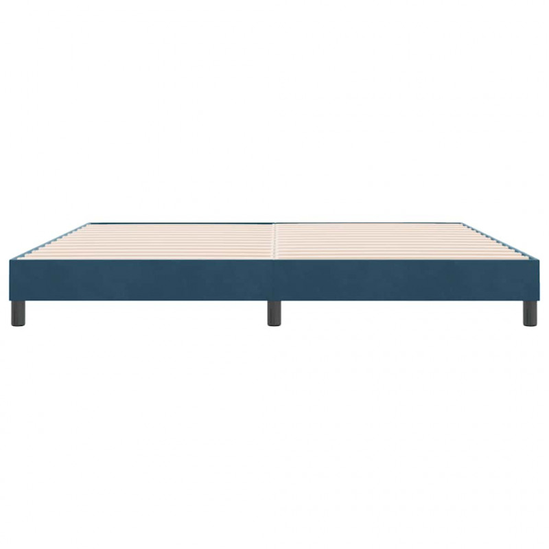 Łóżko typu Box Spring bez materaca Ciemnoniebieskie 180x210 cm
