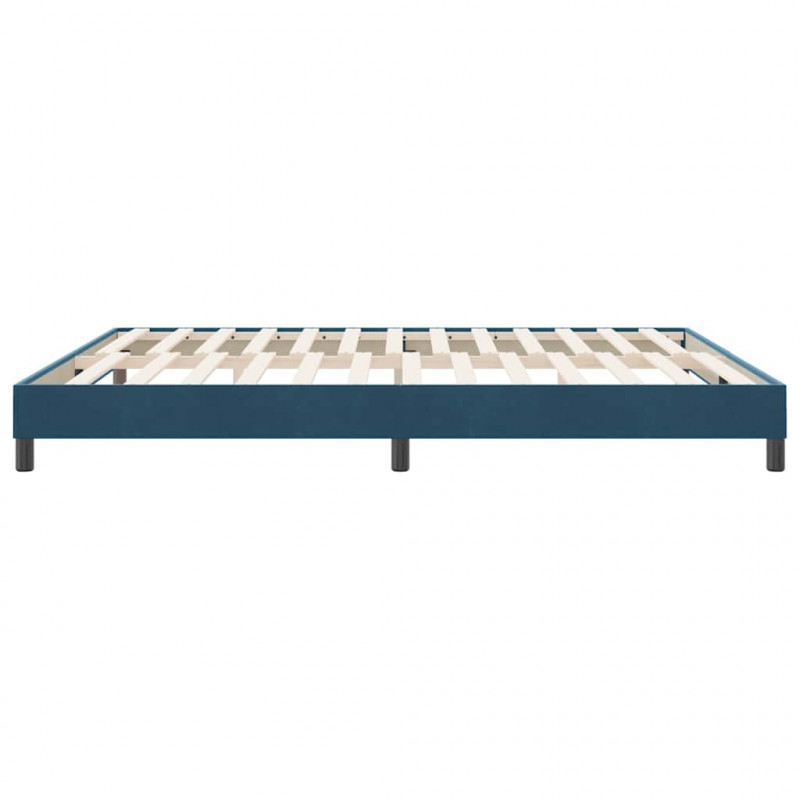 Łóżko typu Box Spring bez materaca Ciemnoniebieskie 180x210 cm