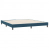 Łóżko typu Box Spring bez materaca Ciemnoniebieskie 180x210 cm