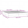 Łóżko typu Box Spring bez materaca Ciemnoniebieskie 180x210 cm