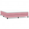 Łóżko typu Box Spring bez materaca Różowe 180x210 cm Aksamit
