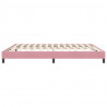 Łóżko typu Box Spring bez materaca Różowe 180x210 cm Aksamit