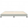 Łóżko Box Spring bez materaca Jasnoszary 200x210 cm Aksamit