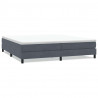 Łóżko Box Spring bez materaca Ciemnoszary 200x210 cm Aksamit
