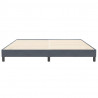 Łóżko Box Spring bez materaca Ciemnoszary 200x210 cm Aksamit