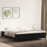 Łóżko Box Spring bez materaca Czarne 200x210 cm Aksamit