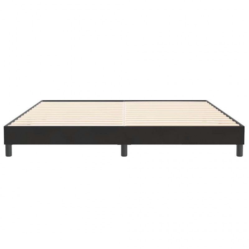 Łóżko Box Spring bez materaca Czarne 200x210 cm Aksamit