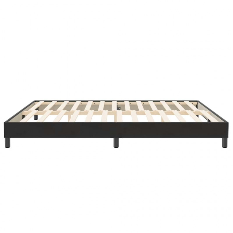 Łóżko Box Spring bez materaca Czarne 200x210 cm Aksamit