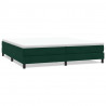Łóżko Box Spring bez materaca Ciemnozielone 200x210 cm Aksamit