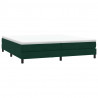 Łóżko Box Spring bez materaca Ciemnozielone 200x210 cm Aksamit