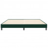 Łóżko Box Spring bez materaca Ciemnozielone 200x210 cm Aksamit