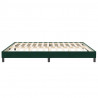 Łóżko Box Spring bez materaca Ciemnozielone 200x210 cm Aksamit