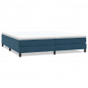 Łóżko typu Box Spring bez materaca Ciemnoniebieskie 200x210 cm