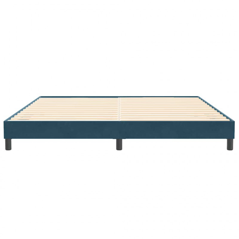 Łóżko typu Box Spring bez materaca Ciemnoniebieskie 200x210 cm