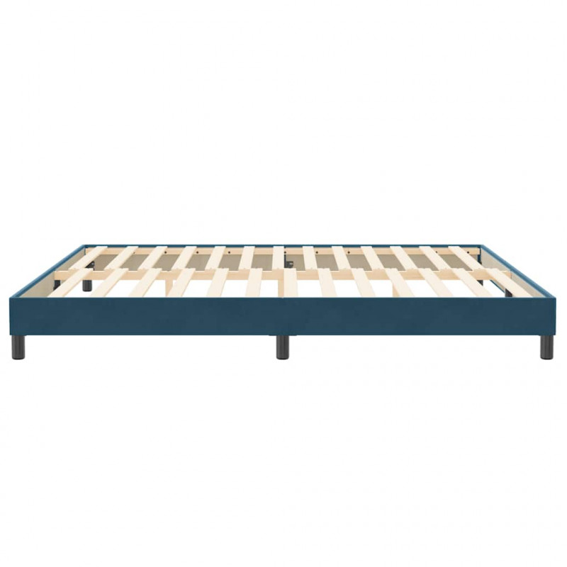 Łóżko typu Box Spring bez materaca Ciemnoniebieskie 200x210 cm