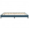 Łóżko typu Box Spring bez materaca Ciemnoniebieskie 200x210 cm