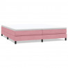 Łóżko Box Spring bez materaca Różowe 200x210 cm Aksamit