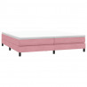 Łóżko Box Spring bez materaca Różowe 200x210 cm Aksamit
