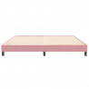 Łóżko Box Spring bez materaca Różowe 200x210 cm Aksamit