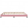 Łóżko Box Spring bez materaca Różowe 200x210 cm Aksamit