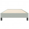 Łóżko Box Spring bez materaca Jasnoszary 80x220 cm Aksamit