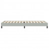 Łóżko Box Spring bez materaca Jasnoszary 80x220 cm Aksamit