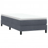 Łóżko typu Box Spring bez materaca Ciemnoszary 80x220 cm