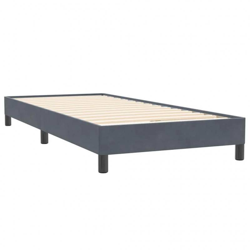 Łóżko typu Box Spring bez materaca Ciemnoszary 80x220 cm