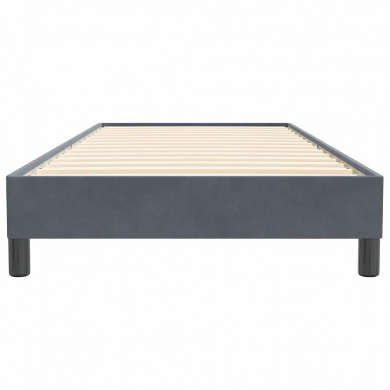 Łóżko typu Box Spring bez materaca Ciemnoszary 80x220 cm