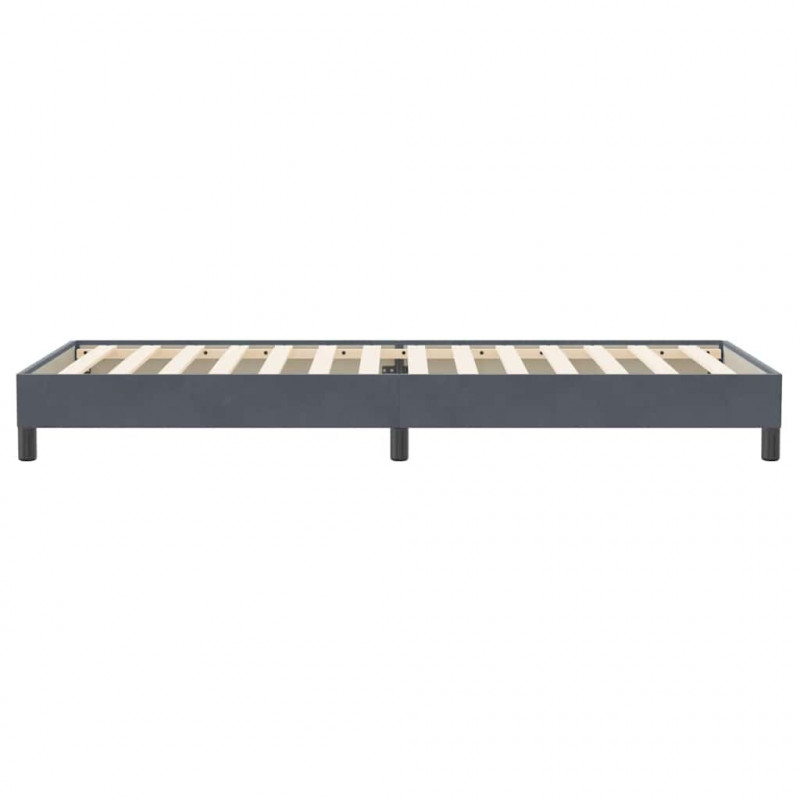 Łóżko typu Box Spring bez materaca Ciemnoszary 80x220 cm