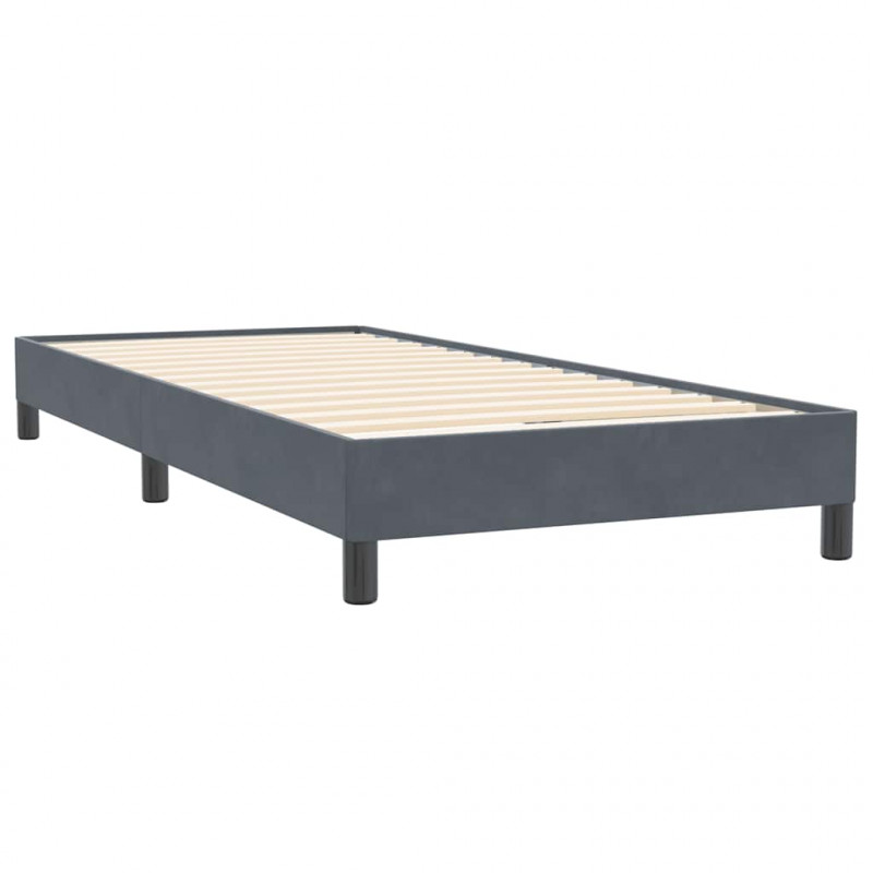 Łóżko typu Box Spring bez materaca Ciemnoszary 80x220 cm