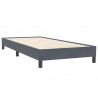 Łóżko typu Box Spring bez materaca Ciemnoszary 80x220 cm