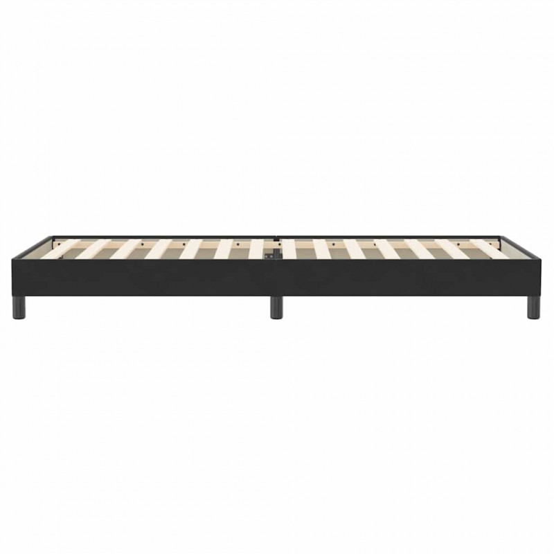 Łóżko Box Spring bez materaca Czarne 80x220 cm Aksamit