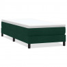 Łóżko typu Box Spring bez materaca Ciemnozielone 80x220 cm
