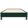 Łóżko typu Box Spring bez materaca Ciemnozielone 80x220 cm