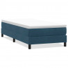 Łóżko typu Box Spring bez materaca Ciemnoniebieskie 80x220 cm