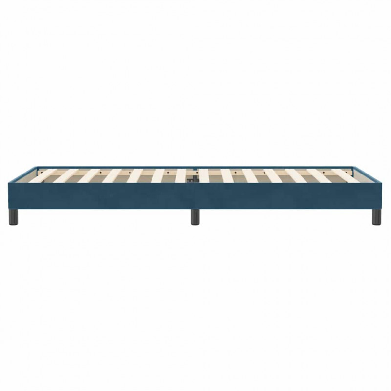 Łóżko typu Box Spring bez materaca Ciemnoniebieskie 80x220 cm