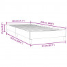 Łóżko typu Box Spring bez materaca Ciemnoniebieskie 80x220 cm
