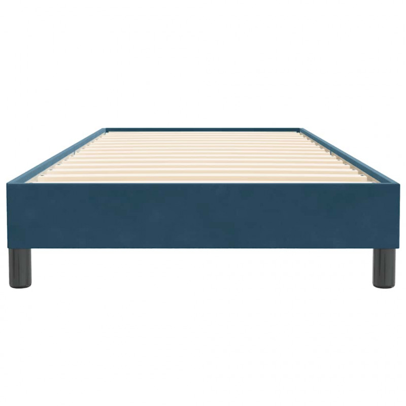 Łóżko typu Box Spring bez materaca Ciemnoniebieskie 90x220 cm