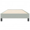 Łóżko Box Spring bez materaca Jasnoszary 100x220 cm Aksamit