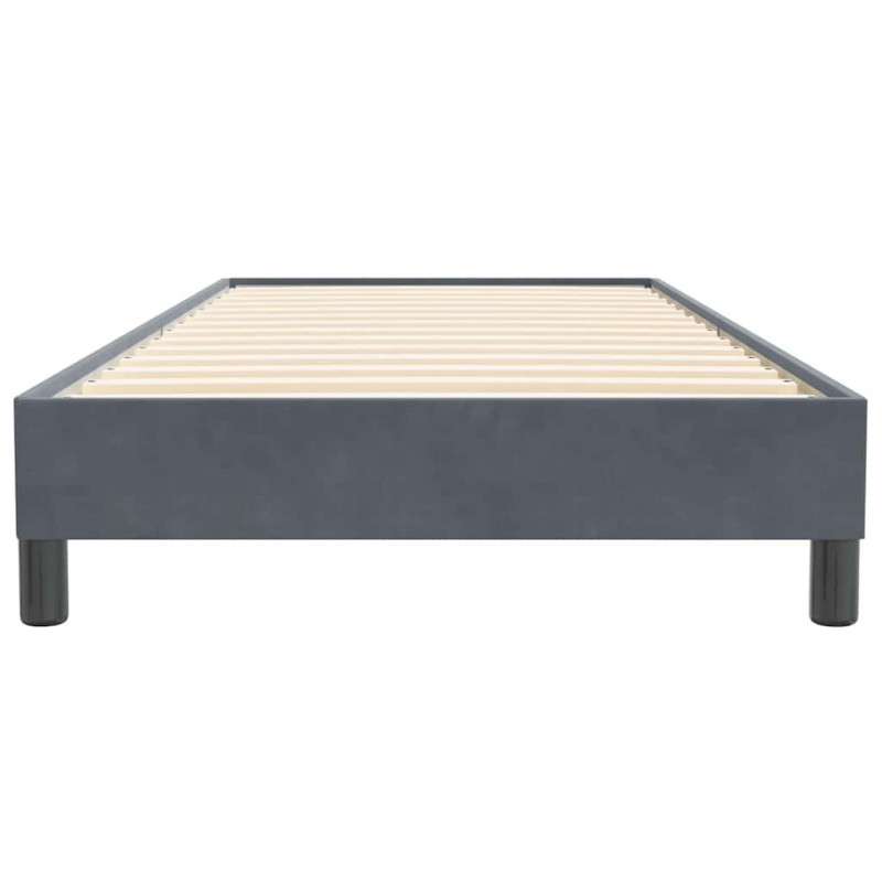 Łóżko typu Box Spring bez materaca Ciemnoszary 100x220 cm