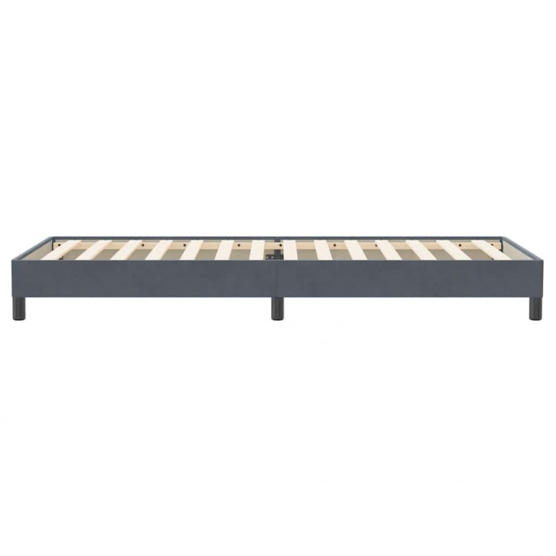 Łóżko typu Box Spring bez materaca Ciemnoszary 100x220 cm