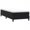 Łóżko Box Spring bez materaca Czarne 100x220 cm Aksamit