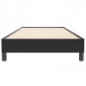 Łóżko Box Spring bez materaca Czarne 100x220 cm Aksamit